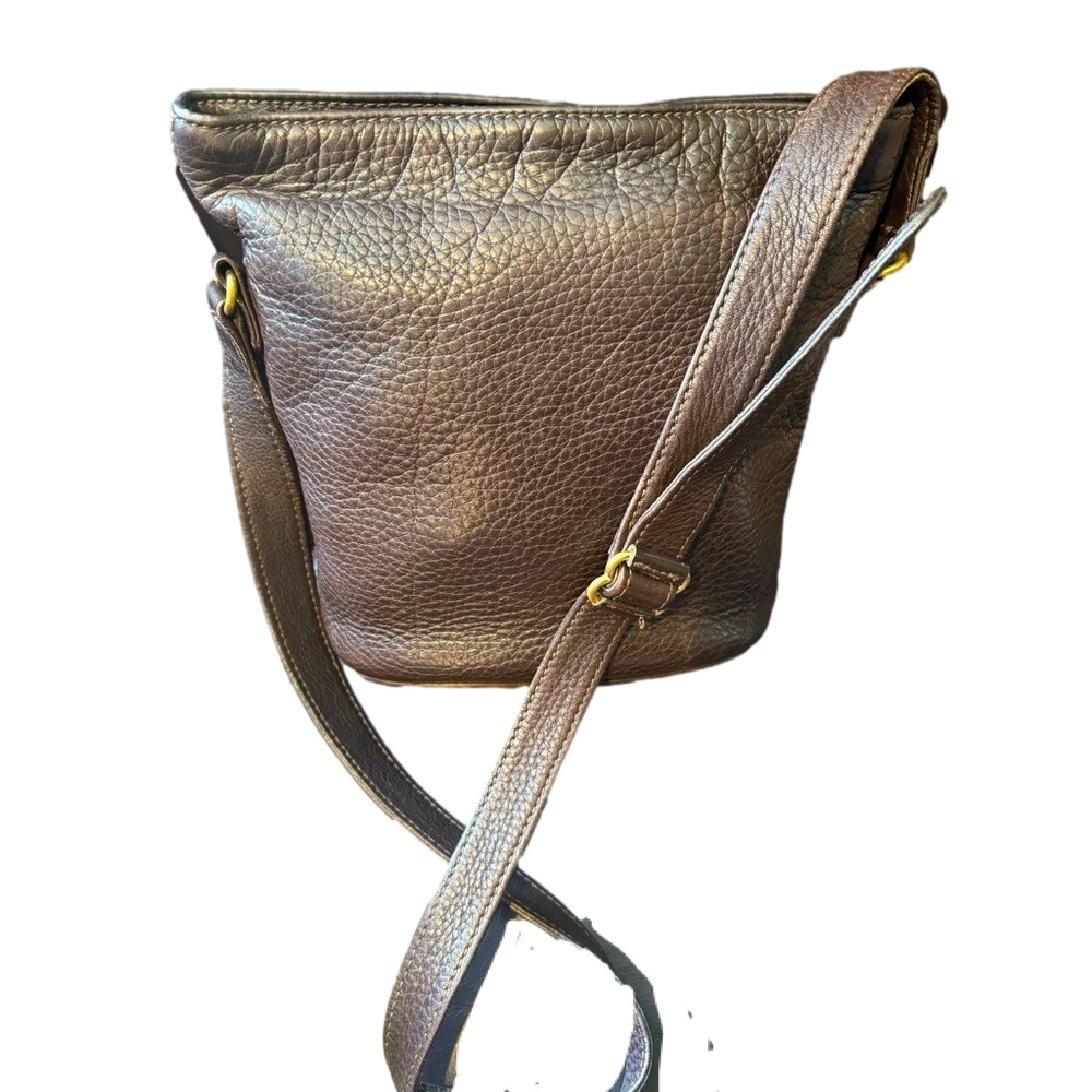 Coach Vintage Small Sonoma Bucket Zip in Brown Pebbled Leather EUC